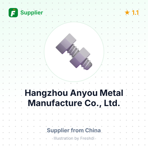 Hangzhou Anyou Metal Manufacture Co., Ltd. – summary card, no photo uploaded yet