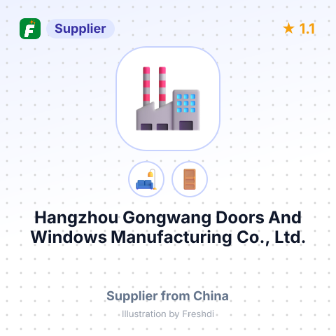 Hangzhou Gongwang Doors And Windows Manufacturing Co., Ltd. – summary card, no photo uploaded yet