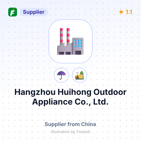 Hangzhou Huihong Outdoor Appliance Co., Ltd. – summary card, no photo uploaded yet