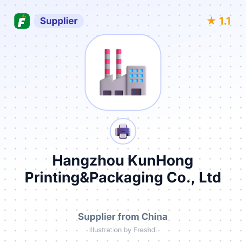 Hangzhou KunHong Printing&Packaging Co., Ltd – summary card, no photo uploaded yet
