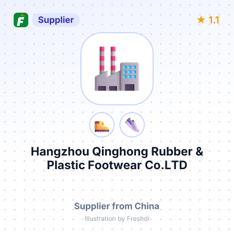Hangzhou Qinghong Rubber & Plastic Footwear Co.LTD – summary card, no photo uploaded yet