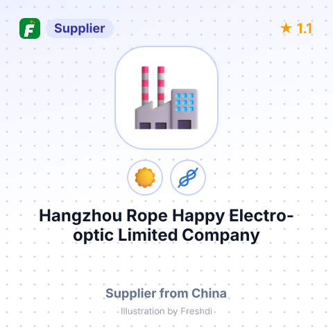 Hangzhou Rope Happy Electro-optic Limited Company – summary card, no photo uploaded yet