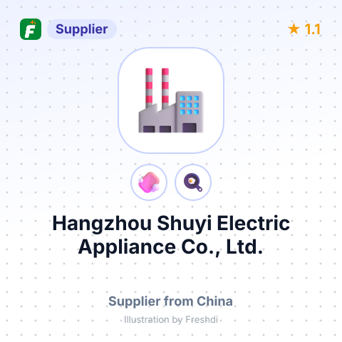 Hangzhou Shuyi Electric Appliance Co., Ltd. – summary card, no photo uploaded yet