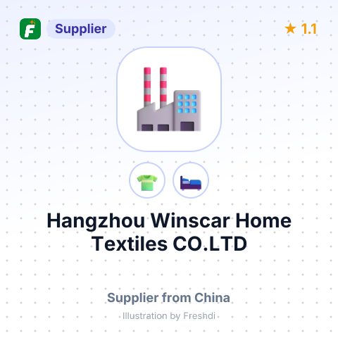Hangzhou Winscar Home Textiles CO.LTD – summary card, no photo uploaded yet