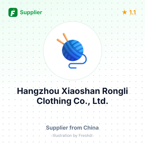 Hangzhou Xiaoshan Rongli Clothing Co., Ltd. – summary card, no photo uploaded yet