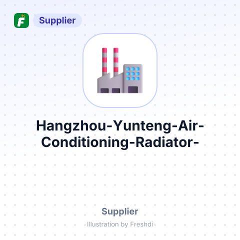 Hangzhou Yunteng Air Conditioning&Radiator ... – summary card, no photo uploaded yet
