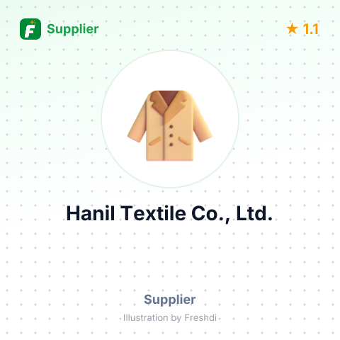 Hanil Textile Co., Ltd. – summary card, no photo uploaded yet