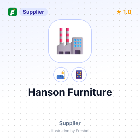 Hanson Furniture – summary card, no photo uploaded yet