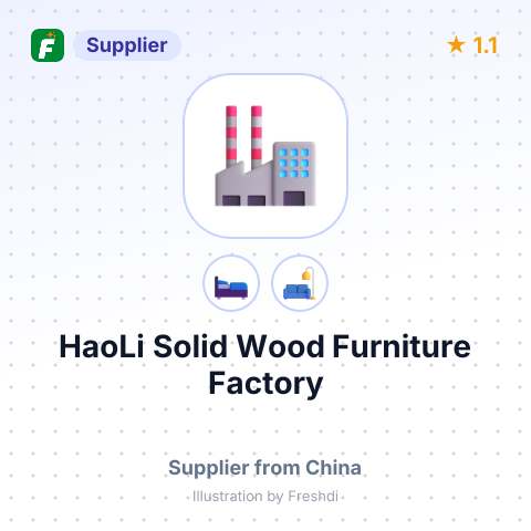 HaoLi Solid Wood Furniture Factory – summary card, no photo uploaded yet