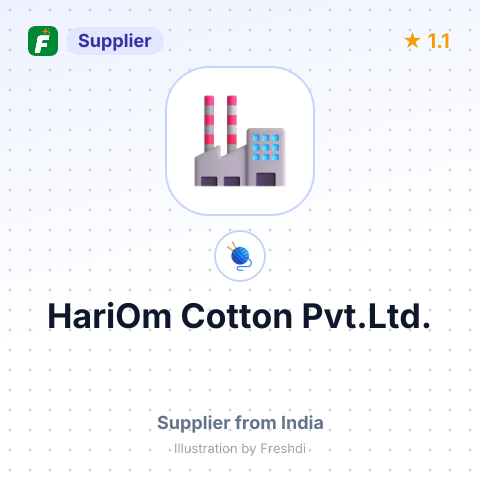 HariOm Cotton Pvt.Ltd. – summary card, no photo uploaded yet