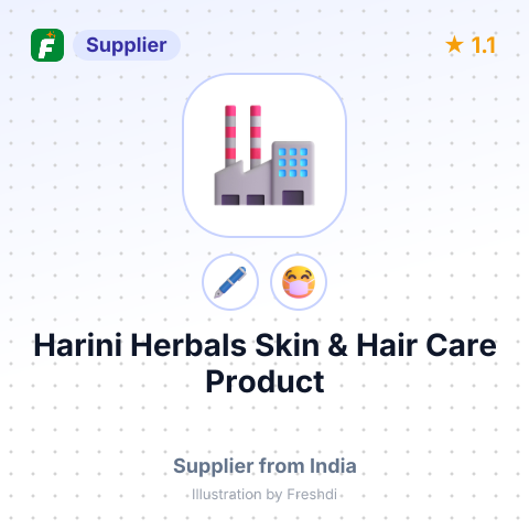 Harini Herbals Skin & Hair Care Product – summary card, no photo uploaded yet