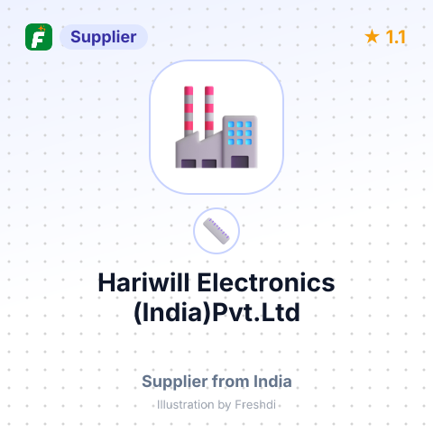 Hariwill Electronics (India)Pvt.Ltd – summary card, no photo uploaded yet