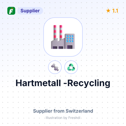 Hartmetall -Recycling – summary card, no photo uploaded yet
