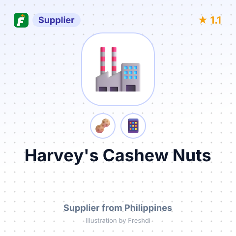 Harvey's Cashew Nuts  – summary card, no photo uploaded yet