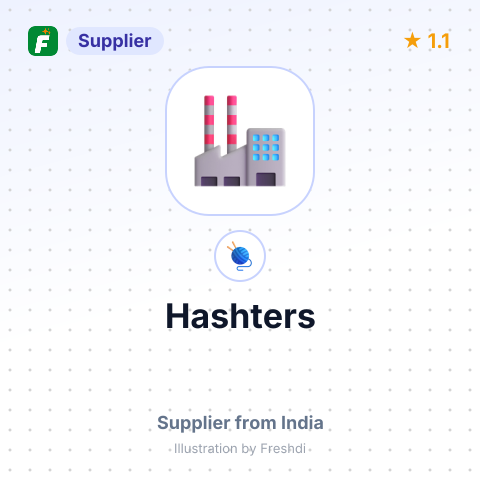 Hashters  – summary card, no photo uploaded yet