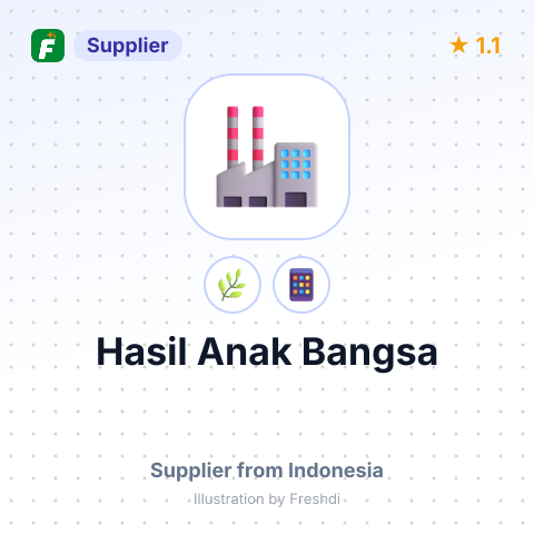 Hasil Anak Bangsa  – summary card, no photo uploaded yet