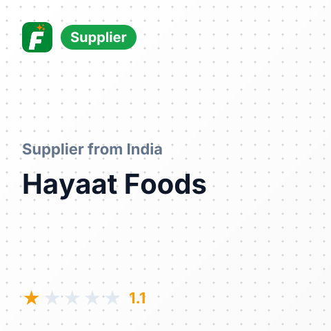 Hayaat Foods  – summary card, no photo uploaded yet