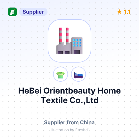 HeBei Orientbeauty Home Textile Co.,Ltd – summary card, no photo uploaded yet