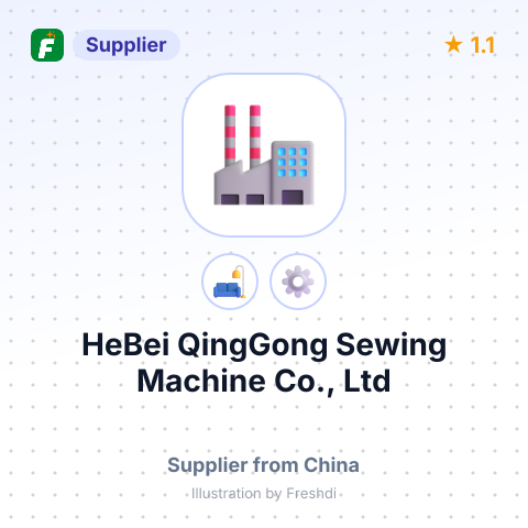 HeBei QingGong Sewing Machine Co., Ltd – summary card, no photo uploaded yet
