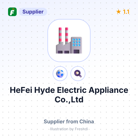 HeFei Hyde Electric Appliance Co.,Ltd – summary card, no photo uploaded yet