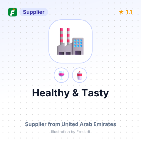 Healthy & Tasty – summary card, no photo uploaded yet