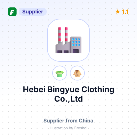 Hebei Bingyue Clothing Co.,Ltd – summary card, no photo uploaded yet