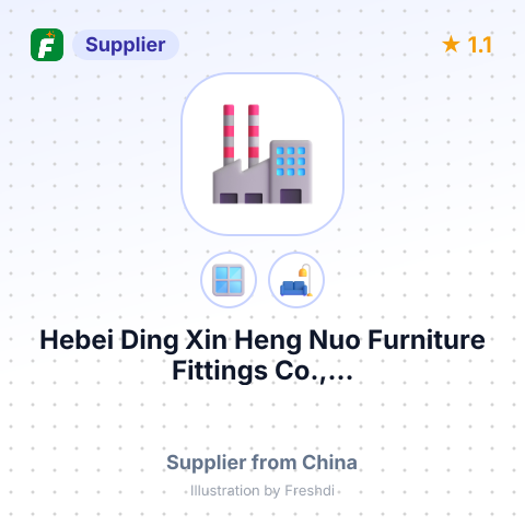 Hebei Ding Xin Heng Nuo Furniture Fittings Co.,... – summary card, no photo uploaded yet