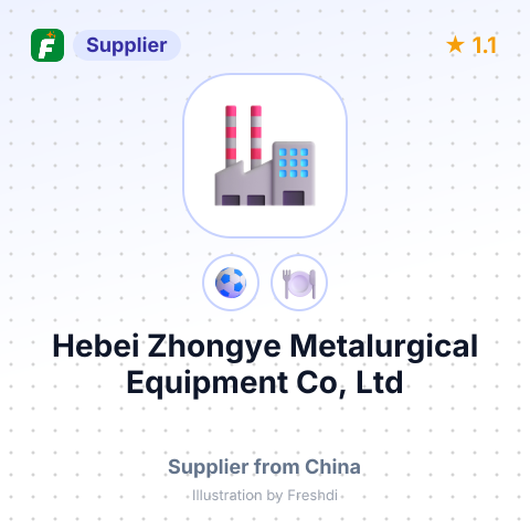 Hebei Zhongye Metalurgical Equipment Co, Ltd – summary card, no photo uploaded yet