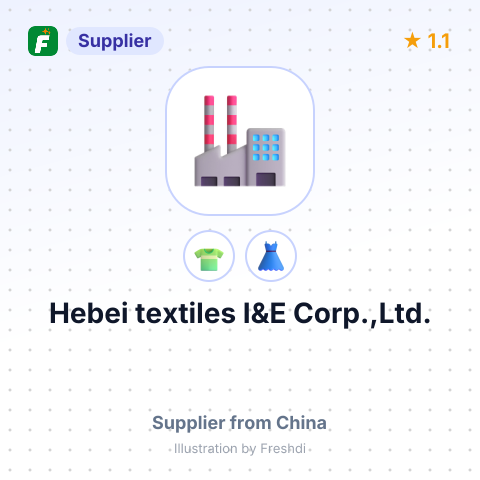 Hebei textiles I&E Corp.,Ltd. – summary card, no photo uploaded yet