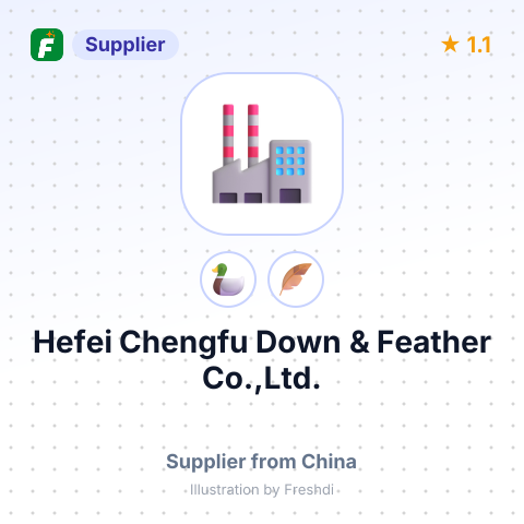 Hefei Chengfu Down & Feather Co.,Ltd. – summary card, no photo uploaded yet