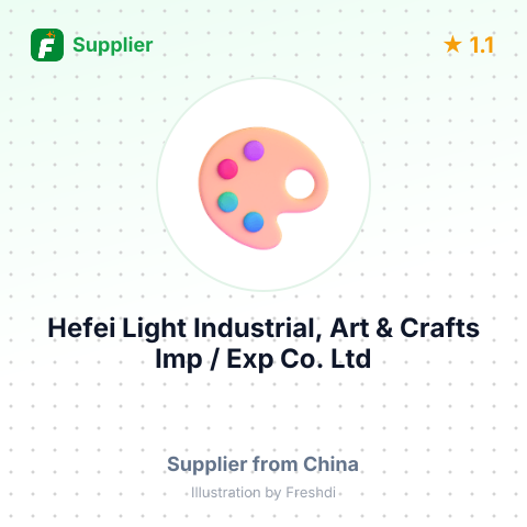 Hefei Light Industrial, Art & Crafts Imp / Exp Co. Ltd – summary card, no photo uploaded yet