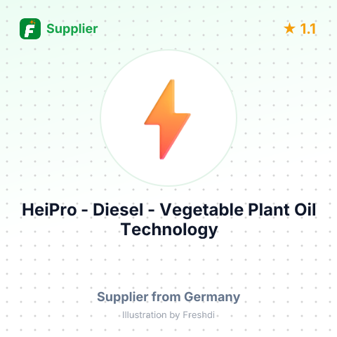HeiPro - Diesel - Vegetable Plant Oil Technology – summary card, no photo uploaded yet