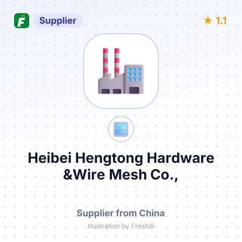 Heibei Hengtong Hardware &Wire Mesh Co., – summary card, no photo uploaded yet