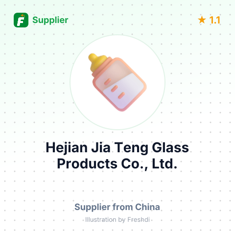 Hejian Jia Teng Glass Products Co., Ltd. – summary card, no photo uploaded yet