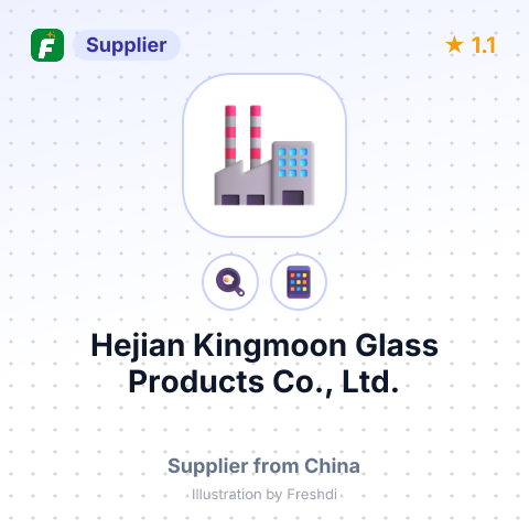 Hejian Kingmoon Glass Products Co., Ltd. – summary card, no photo uploaded yet