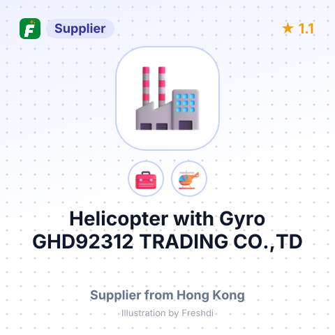 Helicopter with Gyro GHD92312 TRADING CO.,TD – summary card, no photo uploaded yet