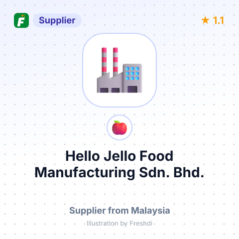 Hello Jello Food Manufacturing Sdn. Bhd. – summary card, no photo uploaded yet