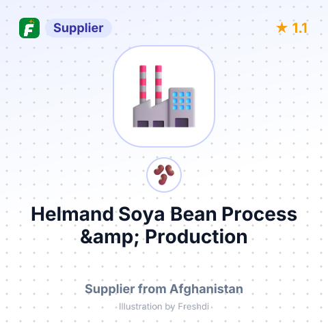 Helmand Soya Bean Process &amp; Production – summary card, no photo uploaded yet