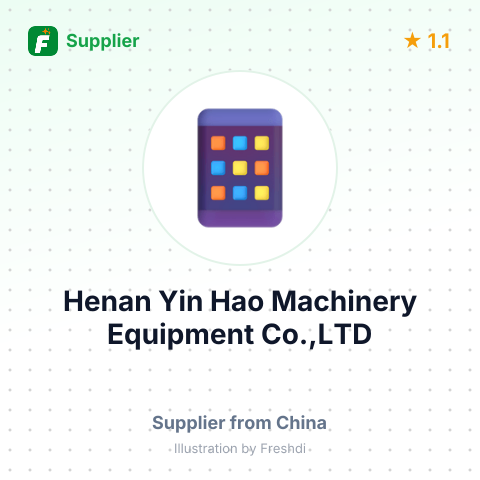 Henan Yin Hao Machinery Equipment Co.,LTD – summary card, no photo uploaded yet