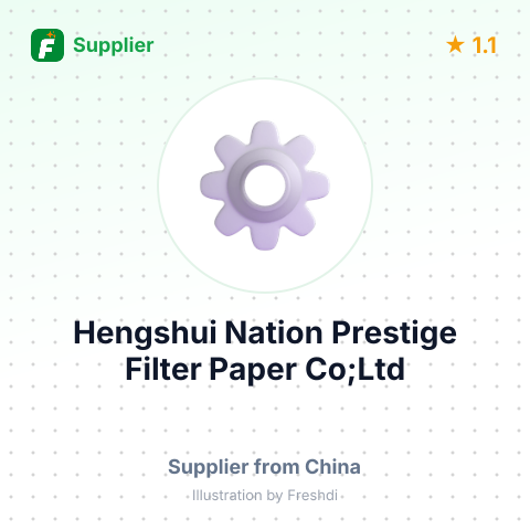 Hengshui Nation Prestige Filter Paper Co;Ltd – summary card, no photo uploaded yet