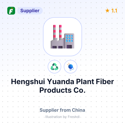 Hengshui Yuanda Plant Fiber Products Co. – summary card, no photo uploaded yet