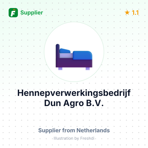 Hennepverwerkingsbedrijf Dun Agro B.V. – summary card, no photo uploaded yet