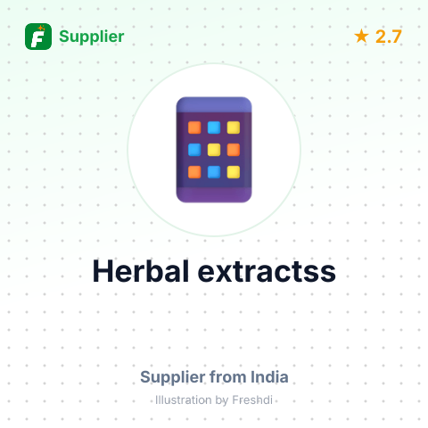 Herbal extractss – summary card, no photo uploaded yet