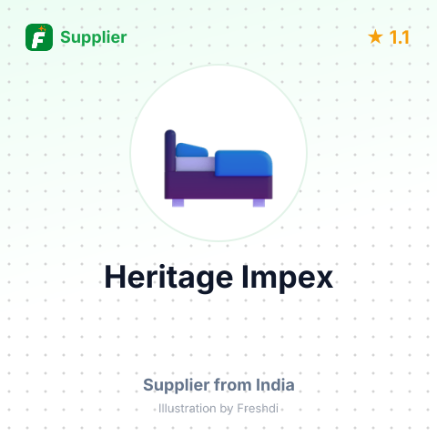 Heritage Impex – summary card, no photo uploaded yet