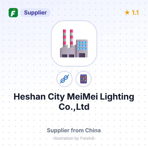Heshan City MeiMei Lighting Co.,Ltd – summary card, no photo uploaded yet