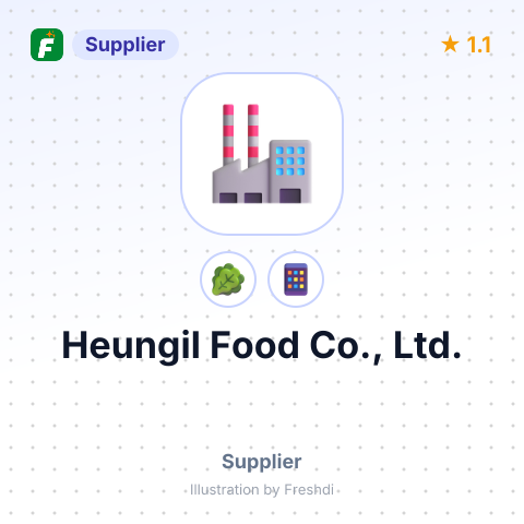Heungil Food Co., Ltd. – summary card, no photo uploaded yet