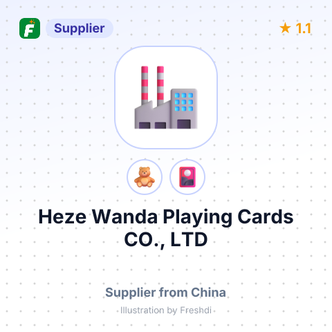 Heze Wanda Playing Cards CO., LTD – summary card, no photo uploaded yet