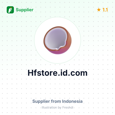 Hfstore.id.com  – summary card, no photo uploaded yet