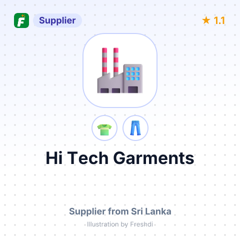 Hi Tech Garments – summary card, no photo uploaded yet