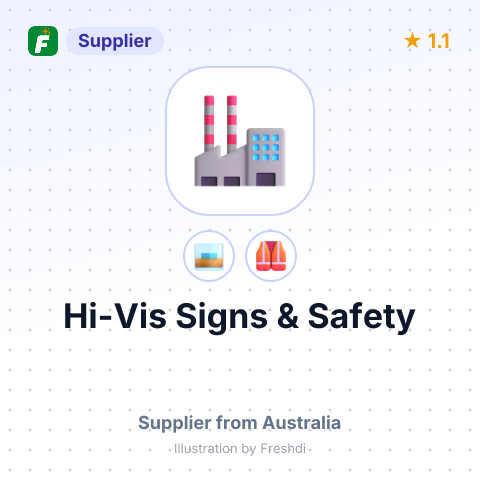 Hi-Vis Signs & Safety – summary card, no photo uploaded yet